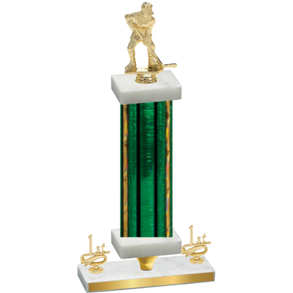 Premium Single Green Glacier First Place Hockey Trophy