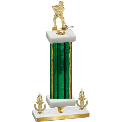 Premium Single Green Glacier Victory Hockey Trophy