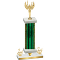 Premium Single Green Glacier Second Place Victory Trophy