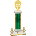 Premium Single Green Glacier Victory Pickleball Trophy
