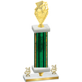 Premium Single Green Glacier Year Pickleball Trophy