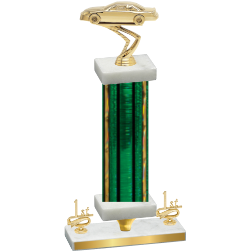 Premium Single Green Glacier First Place Cars Trophy