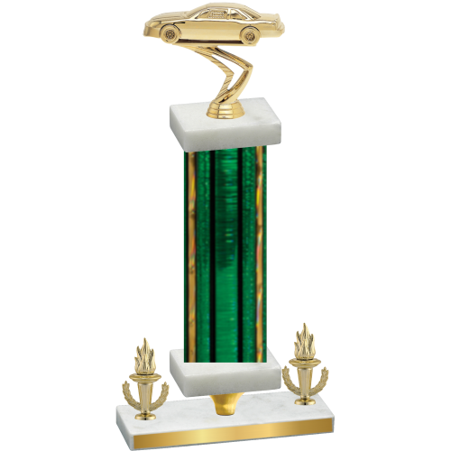 Premium Single Green Glacier Victory Cars Trophy