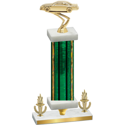 Premium Single Green Glacier Victory Cars Trophy