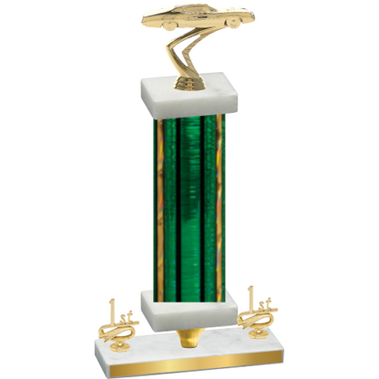 Premium Single Green Glacier First Place Cars Trophy