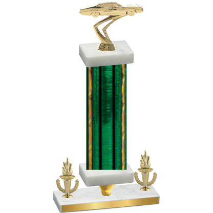 Premium Single Green Glacier Victory Cars Trophy