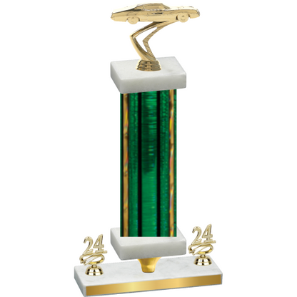 Premium Single Green Glacier Year Cars Trophy