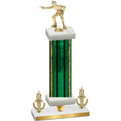 Premium Single Green Glacier Victory Shooter Trophy