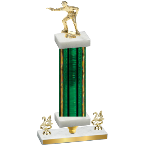 Premium Single Green Glacier Year Shooter Trophy