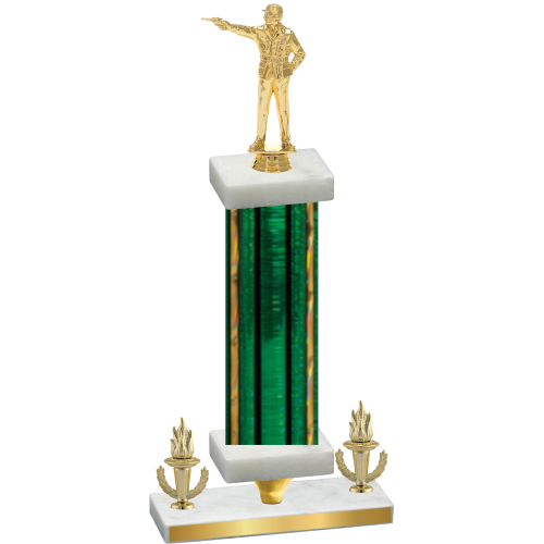 Premium Single Green Glacier Victory Shooter Trophy