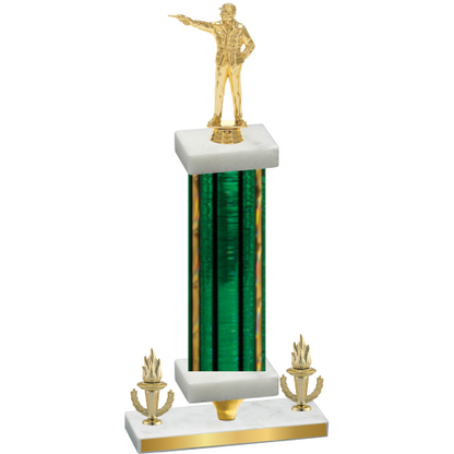 Premium Single Green Glacier Victory Shooter Trophy