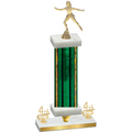 Premium Single Green Glacier Fourth Place Skater Trophy