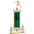 Premium Single Green Glacier Victory Skater Trophy
