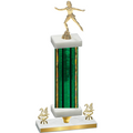 Premium Single Green Glacier Year Skater Trophy