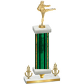Premium Single Green Glacier Victory Karate Trophy