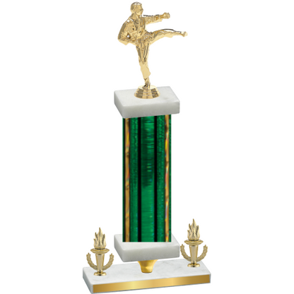 Premium Single Green Glacier Victory Karate Trophy