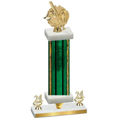 Premium Single Green Glacier Year Baseball Trophy