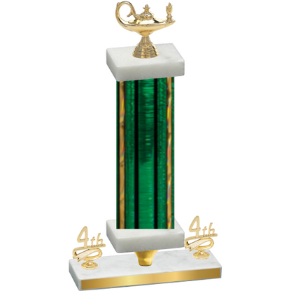 Premium Single Green Glacier Fourth Place Academics Trophy