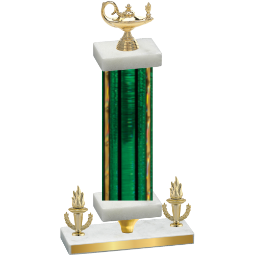 Premium Single Green Glacier Victory Academics Trophy