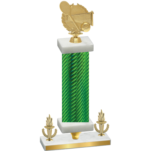 Premium Single Green Carbon Fiber Victory Tennis Trophy