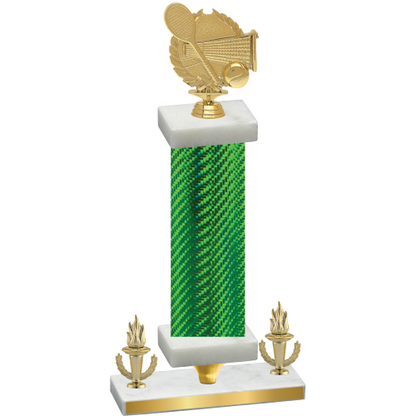 Premium Single Green Carbon Fiber Victory Tennis Trophy