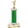 Premium Single Green Carbon Fiber First Place Tennis Trophy