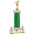 Premium Single Green Carbon Fiber Victory Tennis Trophy