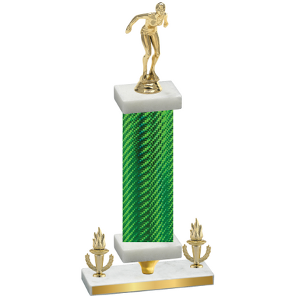 Premium Single Green Carbon Fiber Victory Tennis Trophy