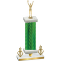 Premium Single Green Carbon Fiber Victory Victory Trophy