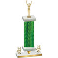 Premium Single Green Carbon Fiber Year Victory Trophy