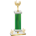 Premium Single Green Carbon Fiber Fourth Place Victory Trophy