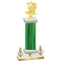 Premium Single Green Carbon Fiber Victory Pickleball Trophy