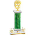 Premium Single Green Carbon Fiber Second Place Pickleball Trophy