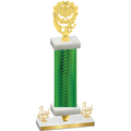 Premium Single Green Carbon Fiber Third Place Pickleball Trophy