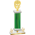 Premium Single Green Carbon Fiber Fourth Place Pickleball Trophy