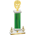 Premium Single Green Carbon Fiber Victory Pickleball Trophy