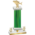 Premium Single Green Carbon Fiber Year Fishing Trophy