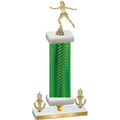 Premium Single Green Carbon Fiber Victory Skater Trophy
