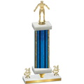 Premium Single Blue Glacier Year Wrestling Trophy