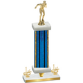 Premium Single Blue Glacier First Place Swimming Trophy