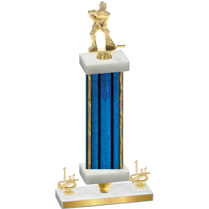Premium Single Blue Glacier First Place Hockey Trophy