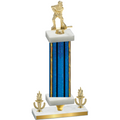 Premium Single Blue Glacier Victory Hockey Trophy