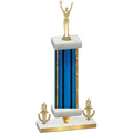 Premium Single Blue Glacier Victory Victory Trophy