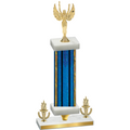 Premium Single Blue Glacier Victory Victory Trophy