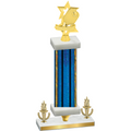 Premium Single Blue Glacier Victory Pickleball Trophy