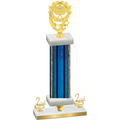 Premium Single Blue Glacier Second Place Pickleball Trophy