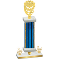 Premium Single Blue Glacier Third Place Pickleball Trophy