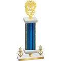 Premium Single Blue Glacier Victory Pickleball Trophy