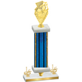 Premium Single Blue Glacier First Place Pickleball Trophy