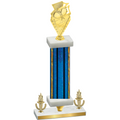 Premium Single Blue Glacier Victory Pickleball Trophy